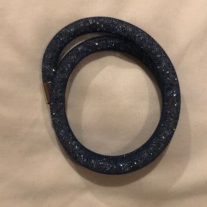 Swarovski crystal dust bracelet navy small